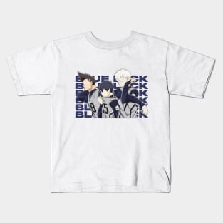 blue lock anime - Yoichi Isagi Baro and Nagi Kids T-Shirt